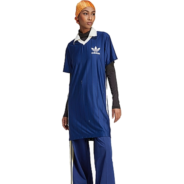 Плаття Adidas Knit Collar Short Sleeve Dress Blue IR7467