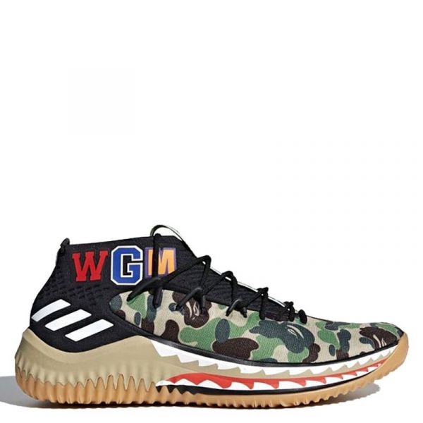 Adidas x Bape Dame 4 Camo Green
